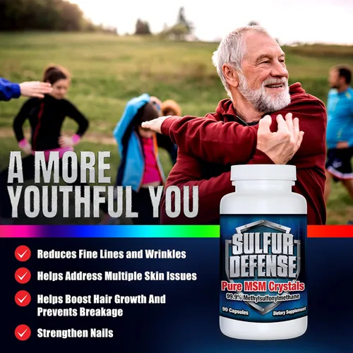 Miniatura 7 de Sulfur Defense Opti-MSM Cápsulas de polvo MSM puro 99.9%, fabricadas en Estados Unidos, metilsulfonilmetano orgánico, sin OMG, sin gluten, refuerzo