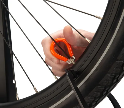 Miniatura 2 de Park Tool Llave de radios de bicicleta SW-6 para bicicletas eléctricas con transmisión de cubo Soportes de trabajo para bicicletas