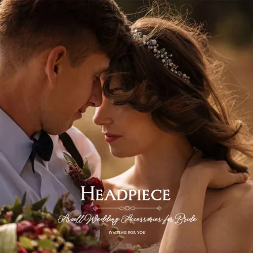 Miniatura 7 de Asooll Tocado nupcial de plata accesorios para el cabello de boda Rhinestone piezas para el cabello para mujeres