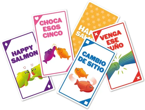 Miniatura 2 de Exploding Kittens - Juego Happy Salmon, juego de cartas divertidas para adultos, adolescentes y niños