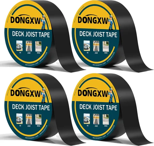 Miniatura 18 de Dongxw Cinta de viguetas para cubiertas, 2 pulgadas x 50 pies, impermeable, cinta adhesiva de butilo para viguetas y vigas de madera, paquete de 6