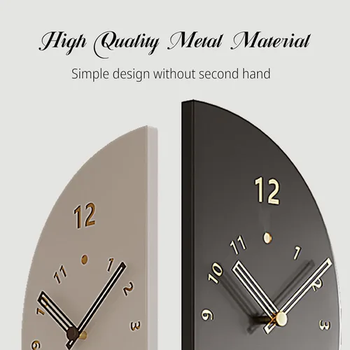 Miniatura 2 de Reloj de pared de esquina semicircular de doble cara con péndulo, movimiento de cuarzo silencioso, funciona con pilas, reloj decorativo para sala