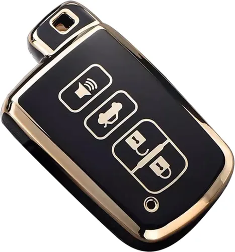 Miniatura 4 de Funda para llavero para Toyota Avalon Camry Corolla Highlander RAV4 Sequoia 2012 a 2022, Negro