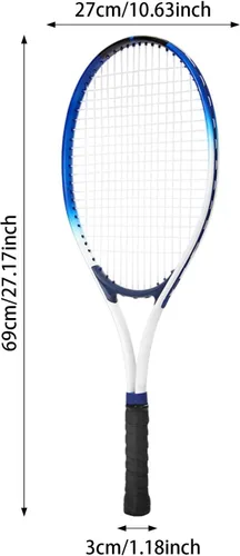 Miniatura 4 de Raqueta de tenis portátil resistente a los golpes con bolsa de transporte para parque, mujeres, hombres, principiantes, adultos, jugadores