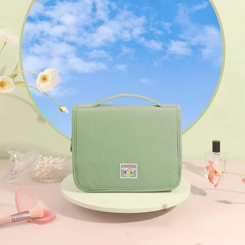 Miniatura 4 de Neceser para mujer, bolsa de maquillaje colgante con gancho, organizador de viaje, artículos esenciales para el dormitorio, contenedores