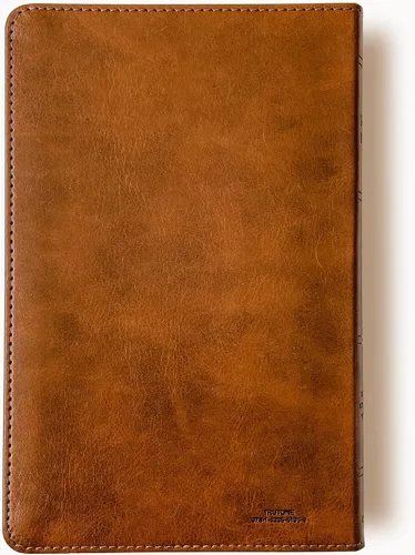 Miniatura 6 de Biblia ESV personalizada, marrón con un león en la portada, opción para personalizar con el nombre con letra a mano en la portada