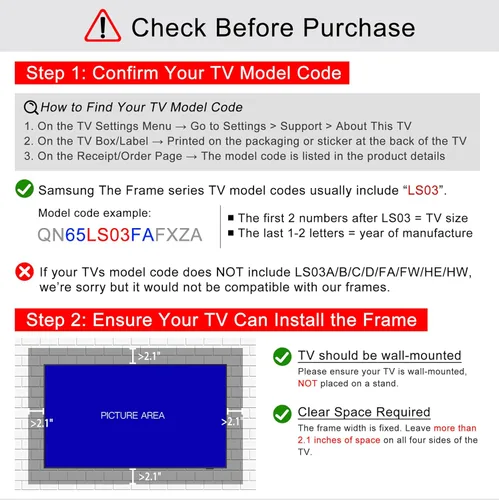 Miniatura 4 de Elegante marco de TV de estilo vintage compatible SOLO con Samsung The Frame TV