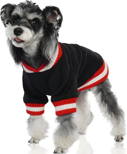 Miniatura 15 de FUAMEY Sudadera con capucha para perro - Suéter de forro polar para mascotas cálido de invierno, suave, lindo suéter azul para perrito, niño o niña