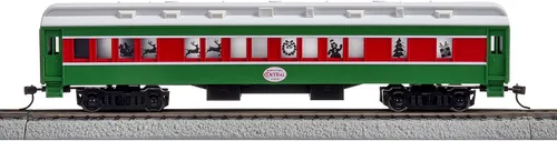 Miniatura 7 de Juego de tren Lionel Christmas Express LionChief Bluetooth eléctrico de calibre HO con control remoto, multicolor