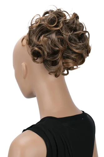 Miniatura 11 de CAISHA Moño Hairpiece Cola de caballo Topknot Hepburn-Bun Scrunchie Updo Ash Brown Light Blonde Mix HK124
