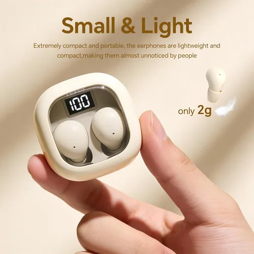 Miniatura 2 de Auriculares invisibles con Bluetooth invisibles, de perfil bajo, micro pequeños, discretos, ocultos, para el trabajo, auriculares pequeños