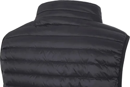 Miniatura 7 de ELFJOY Chaleco de plumón medio largo para mujer, chaleco acolchado ligero, chaqueta cortavientos elegante