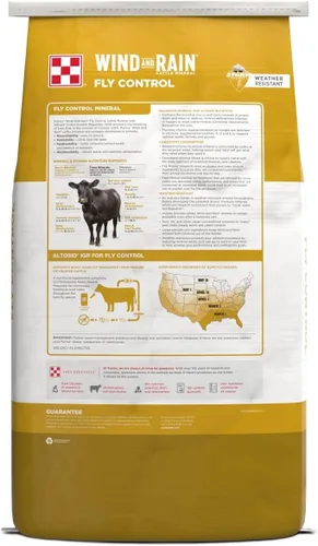 Miniatura 3 de Purina Wind & Rain Texas All Season 7.5 Complete ALTOSID Fly Control Ganado Mineral Bolsa de 50 libras