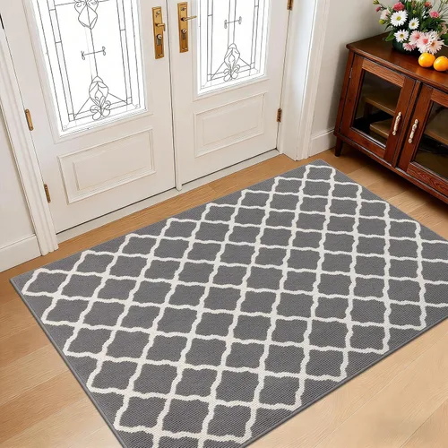 Miniatura 58 de SHACOS Alfombra de pasillo lavable de 2 x 8 pies, con parte trasera de goma antideslizante, resistente a las manchas, alfombra de cocina