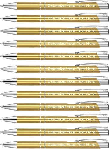 Miniatura 12 de Kingluu Hasta 500 bolígrafos personalizados, bolígrafos personalizados de tinta negra con tu nombre, logotipo, mensaje, texto, para oficina, Negro