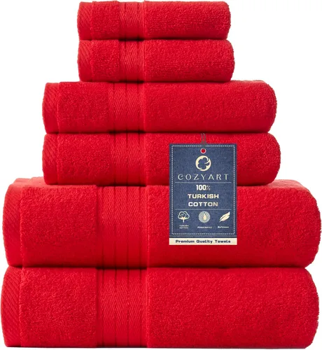 Miniatura 16 de COZYART - Juego de 3 toallas de baño de algodón, color naranja quemado, grandes y gruesas, 19.17 oz/yd², incluye 1 toalla de baño, 1 toalla de mano