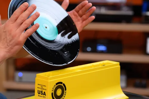 Miniatura 6 de Kit de lavado de discos Spin-Clean Limpiador de discos de vinilo Kit de limpieza de discos Solución sin alcohol Rodillos de ajuste