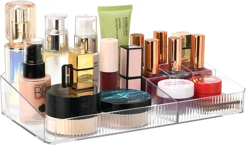 Miniatura 17 de ZHIAI Organizador Cosmético Apilable, Organizador Cosmético de Acrílico para Cómoda, Tocador, Gabinete de Cocina, Baño, Debajo del Fregadero