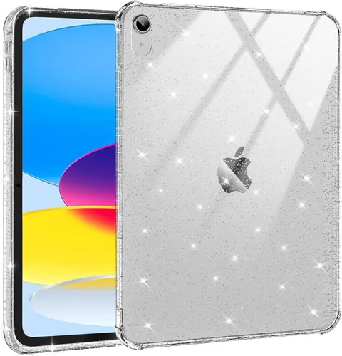 Miniatura 19 de BLOSOMEET Funda transparente para iPad de 9ª/8ª/7ª generación 2021/2020/2019 de 10.2 pulgadas con protector de pantalla de vidrio templado y soporte