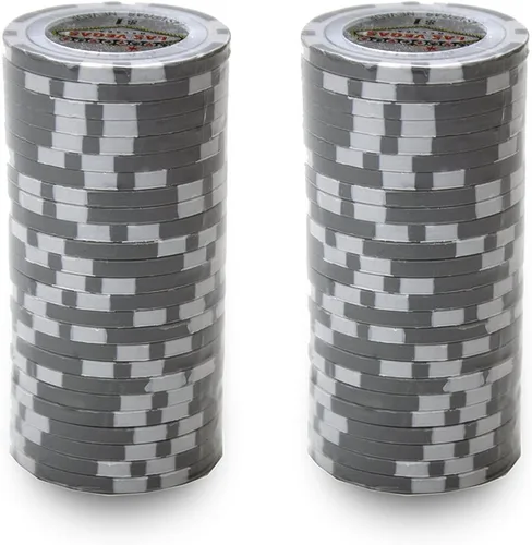 Miniatura 2 de Brybelly Las Vegas Casino Poker Chip Heavy 0.49 oz Clay Composite – Paquete de 50