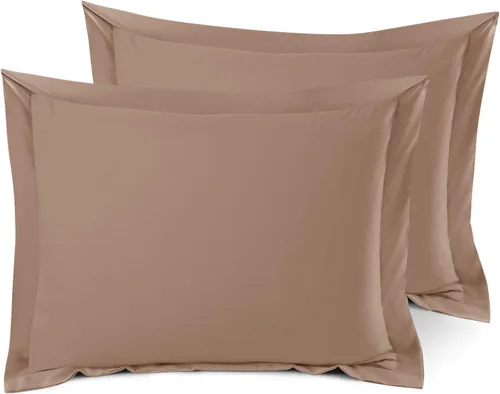 Miniatura 65 de Nestl Juego de 2 fundas tipo sham de almohada suaves - Fundas de almohada de microfibra de doble cepillado - Fundas de almohada de cama premium