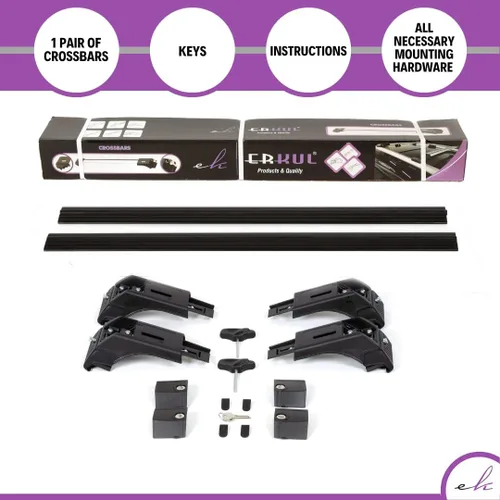Miniatura 6 de ERKUL Barras transversales para portaequipajes para Porsche Cayenne 2003-2010 Barras transversales de aluminio con bloqueo antirrobo para el techo
