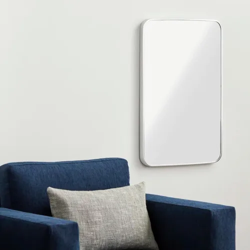 Miniatura 4 de Espejo de pared rectangular de baño plateado de 24 x 36
