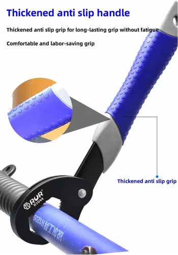 Miniatura 6 de Llave universal de dientes de tres caras, tubo multifuncional y llave ajustable, juego de extremo abierto grande y pequeño (multifuncional)