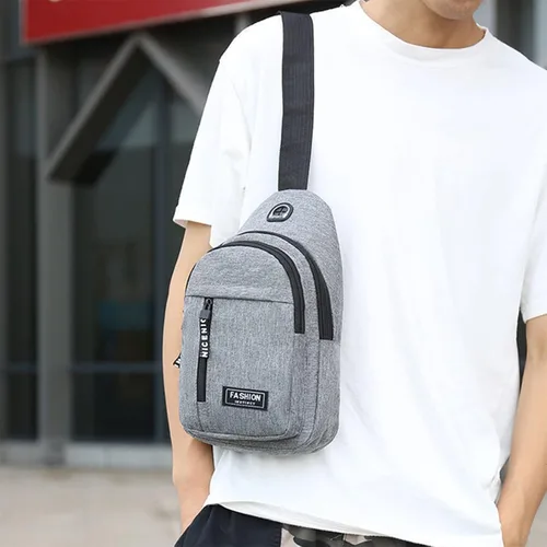 Miniatura 7 de Gecau Bolso bandolera multiusos - Bolso cruzado en el pecho - Mochila deportiva de senderismo - Mochila casual para hombres y mujeres