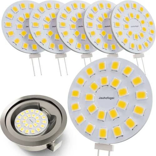 Bombilla LED G4 de disco blanco brillante 5000K 2W – 20W halógena JC bombilla de repuesto G4 Bi Pin – Bombillas de disco de 12 voltios debajo del