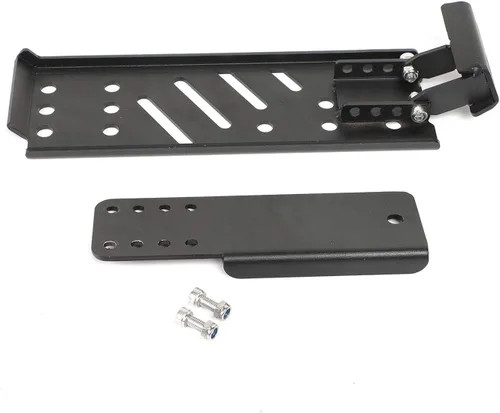 Miniatura 2 de JeCar Reposapiés de acero para pedal muerto compatible con Jeep Wrangler 2018-2023 JL JLU, negro (no compatible con el modelo 4xe)