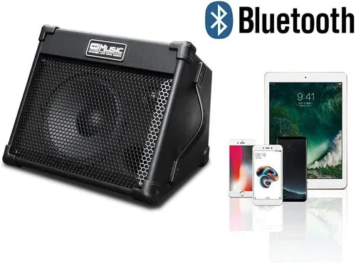 Miniatura 4 de Coolmusic Amplificador portátil para guitarra acústica, para artistas en movimiento, Bluetooth incorporado (40W a batería)
