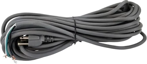 Cable de alimentación de repuesto de calibre 18, se adapta a aspiradoras verticales de estilo perfecto, 3 conductores, 50 pies de longitud (gris
