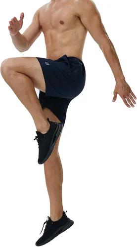 Miniatura 3 de Roadbox Men's 5 Inch Running Athletic Quick Dry Shorts with Pockets for Workout Gym Exercise