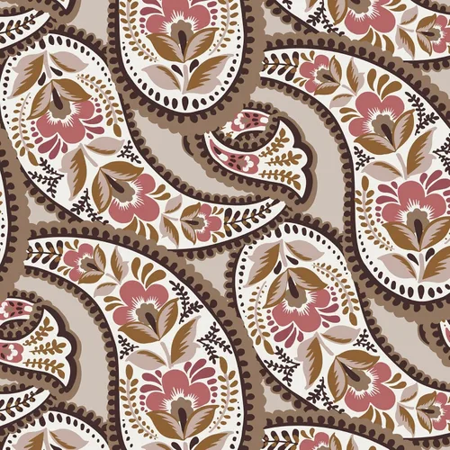 Miniatura 4 de Vera Bradley Dije para bolsa de auriculares con cremallera de algodón prémium Paisley floreciente