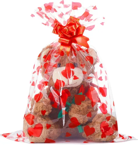 Miniatura 6 de IKASA Juguete de peluche de oso con lazo para San Valentín, lindo juguete pequeño de peluche suave de 10.6 pulgadas, regalos para novia (oso)