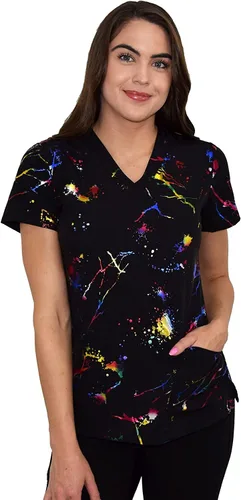 Miniatura 2 de GT Performance Uniforme médico de enfermería impreso para mujer Zinnia