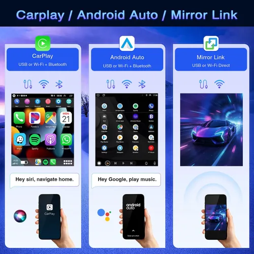 Miniatura 3 de Radio de coche de 9.7 pulgadas para Ford F150 2009 2010 2011 2012 doble DIN con Carplay inalámbrico Android Auto [2+32G] Bluetooth pantalla estéreo