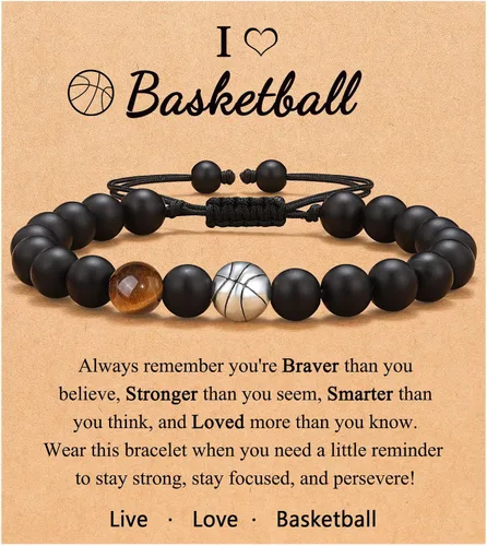 UNGENT THEM Regalos para adolescentes y niños, pulsera de béisbol, baloncesto, fútbol, fútbol, regalos para niños, regalos de graduación de