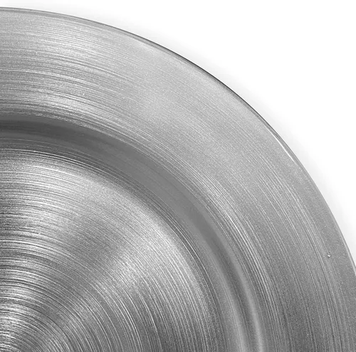 Miniatura 3 de Platos Base Plateados, Juego de 6 Platos Base para Servir para Mesa de Comedor, Boda, Eventos - 13 Pulgadas plateado (Round-Silver)