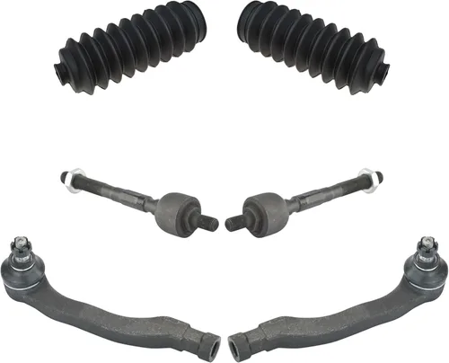Miniatura 24 de TRQ Kit de dirección interior y exterior para lado del conductor y del pasajero delantero, con cremallera de dirección y fuelle de piñón compatible