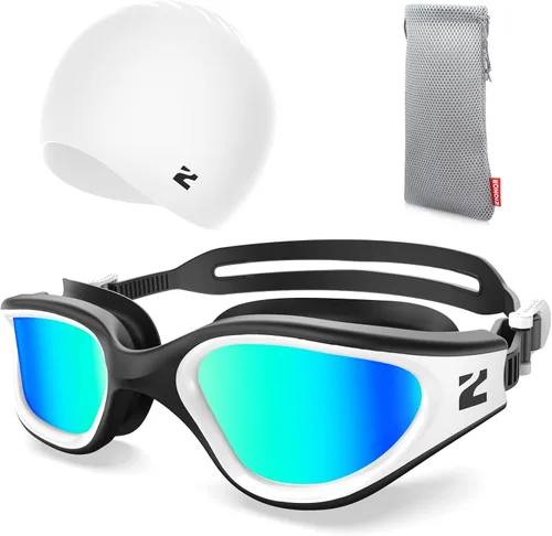 Miniatura 15 de ZIONOR Gafas de natación para adultos, G1 Air con protección UV antivaho y a prueba de fugas, ajuste cómodo para adultos, hombres y mujeres, incluye