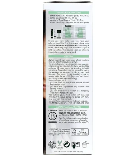 Miniatura 2 de Herbatint Gel permanente para teñir el cabello a base de hierbas 5D castaño dorado claro - 4.6 fl oz