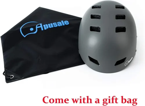 Miniatura 4 de Casco para bicicleta y patineta, ajustable y multideporte para patines y scooter, 3 tallas para adultos, jóvenes, niños y bebés Gris
