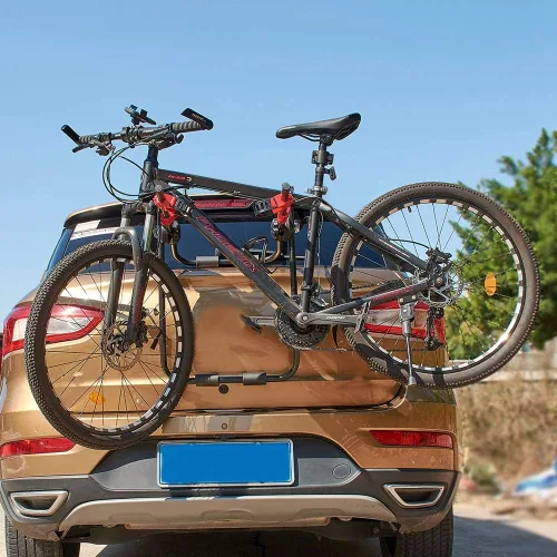 Miniatura 5 de Blueshyhall - Portabicicletas para maletero, Soporte para bicicleta para SUV y coche, resistente, para 2 bicicletas