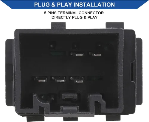 Miniatura 3 de Obaee Botón de interruptor de elevalunas eléctrico delantero y trasero del lado del pasajero compatible con Ford Crown Victoria F150 Expedition