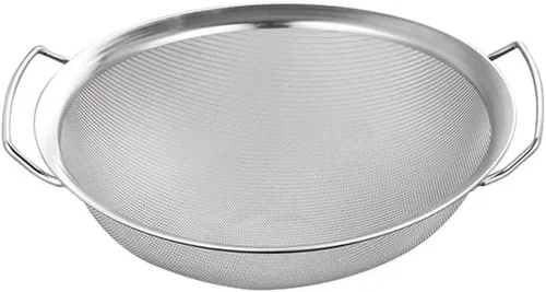 Filtro de acero inoxidable con mango de tamiz de harina Filtro para freír Filtro de lavado de arroz Colador de frutas y verduras Escurridor de cesta