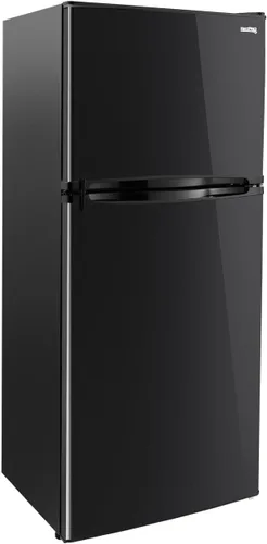 Miniatura 9 de RecPro Refrigerador RV de 3.3 pies cúbicos de 12 V Refrigerador negro con estantes ajustables, almacenamiento en puerta para 18 latas, puerta