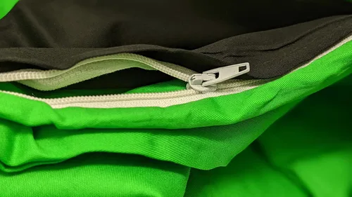 Miniatura 3 de Tache - Juego de funda de edredón reversible de 2 piezas, 100% algodón, color verde lima y negro, tamaño individual