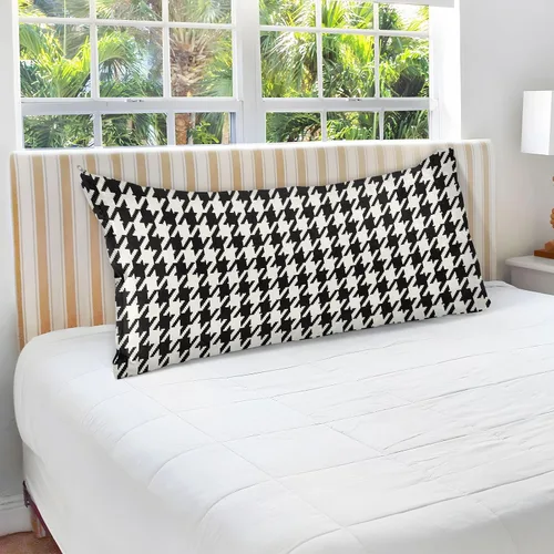 Miniatura 4 de Fundas de almohada clásicas de pata de gallo, tamaño estándar, transpirables, agradables a la piel, fundas de almohada suaves y acogedoras